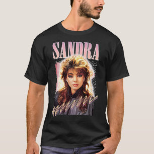 T-shirt Sandra Cretu 80s Retro Fan Art Design