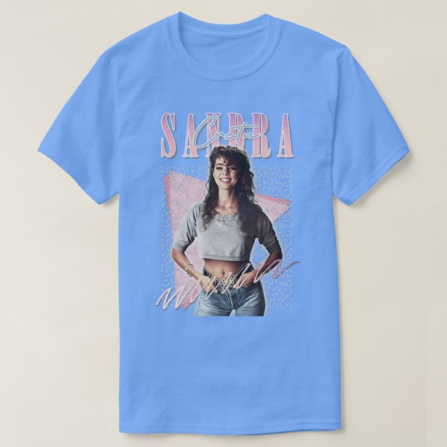 T-shirt Sandra Cretu 80s Retro Fan Art Design 1 (Design devant)