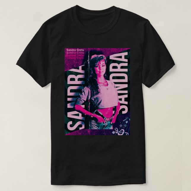 T-shirt Sandra Cretu Retro Design (Design devant)