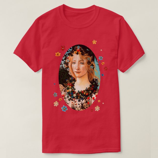 T-shirt Sandro Botticelli Primavera Spring 2 (Design devant)