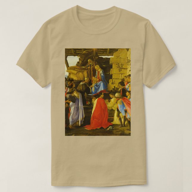 T-shirt Sandro Botticelli quotL'Adoration de la Magi Za (Design devant)