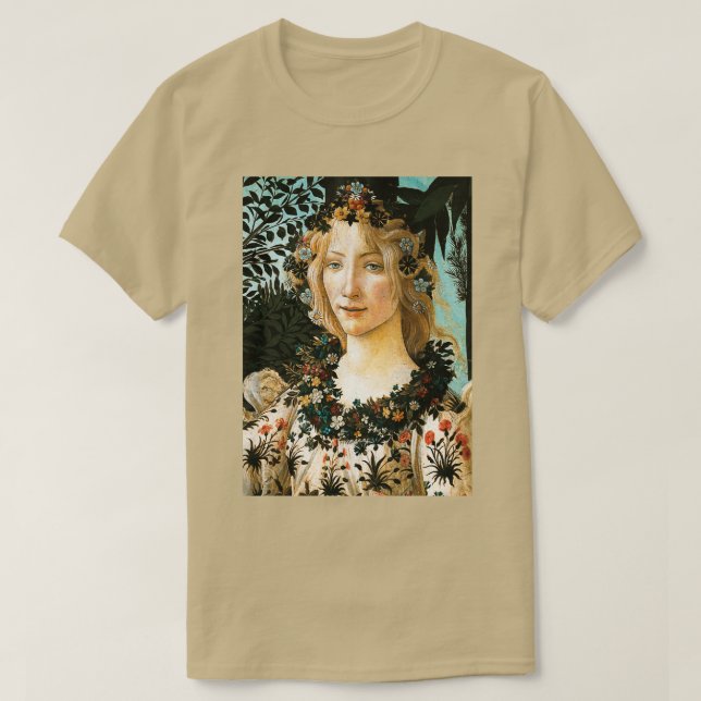 T-shirt Sandro Botticelli quotPrimavera Springquot Flora (Design devant)