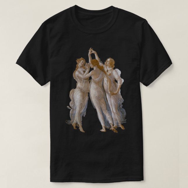 T-shirt Sandro Botticelli the Three Graces (Design devant)