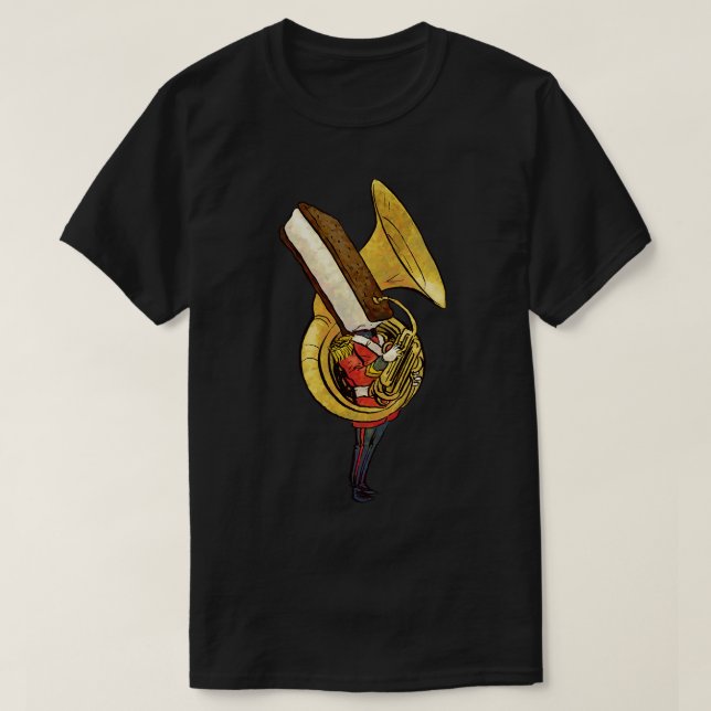 T-shirt Sandwich à la crème Tuba (Design devant)