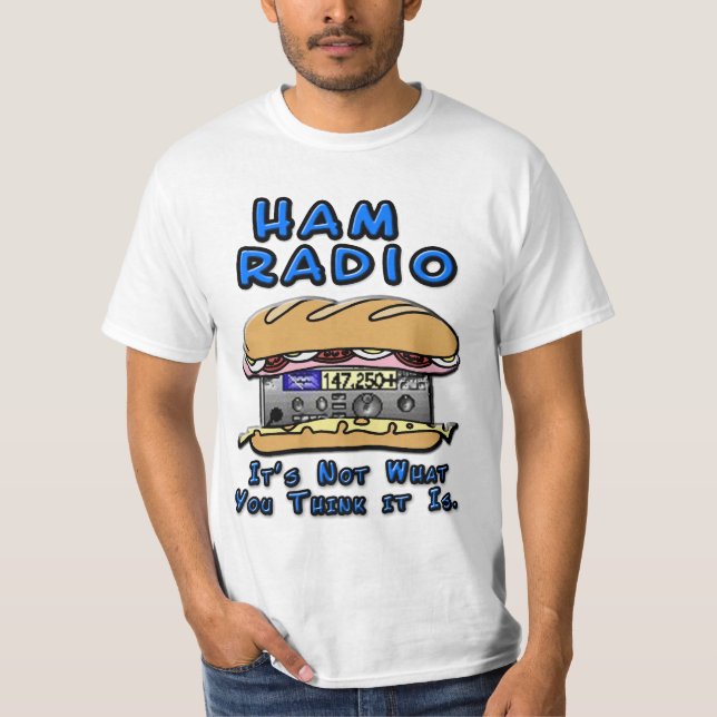 T-shirt Sandwich à radio-amateur (Devant)