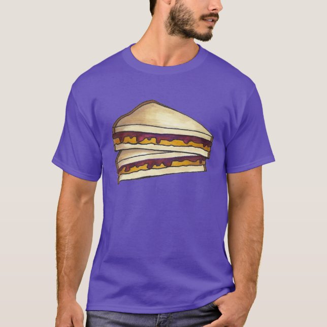 T-shirt Sandwich au beurre d'arachide et à la gelée de rai (Devant)