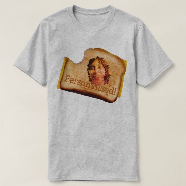 T-shirt Sandwich au fromage grillé au visage (Design devant)