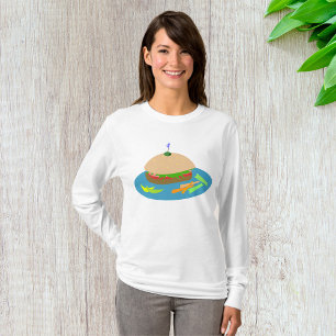 T-shirt Sandwich avec Veggie Sides Fun Food