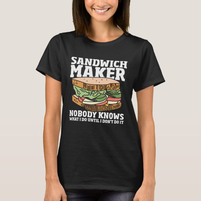 T-shirt Sandwich De Nourriture Faire De Moi Un Sandwich Sa (Devant)