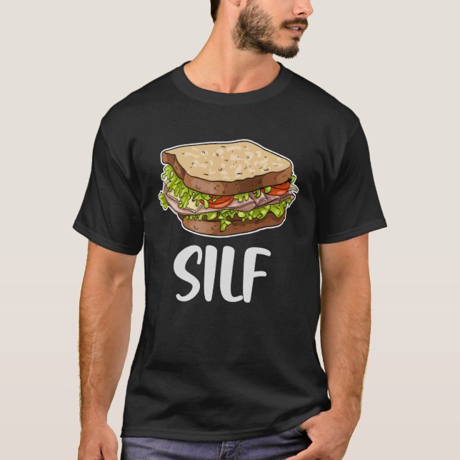 T-shirt Sandwich en silf pains tranchés Restauration rapid (Devant)