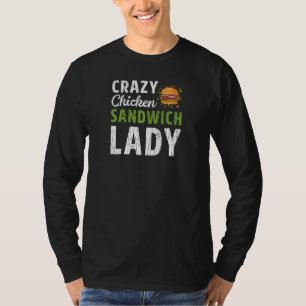 T-shirt Sandwich fou Lady Bologna Viande Graphique