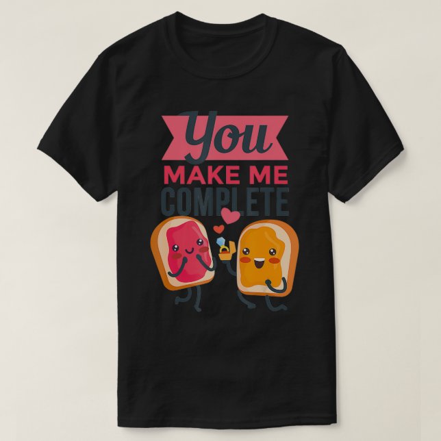 T-shirt Sandwich Kawaii Vous Me Faites Fiançailles Complet (Design devant)