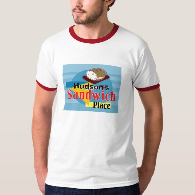 T-shirt Sandwich Shop - Personnaliser avec votre nom (Devant)