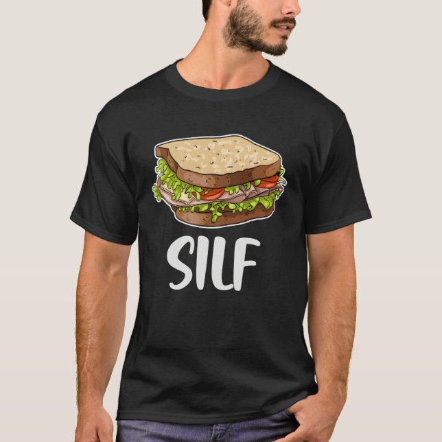 T-shirt Sandwich Silf  Pain Tranché Restauration Rapide Fo (Devant)