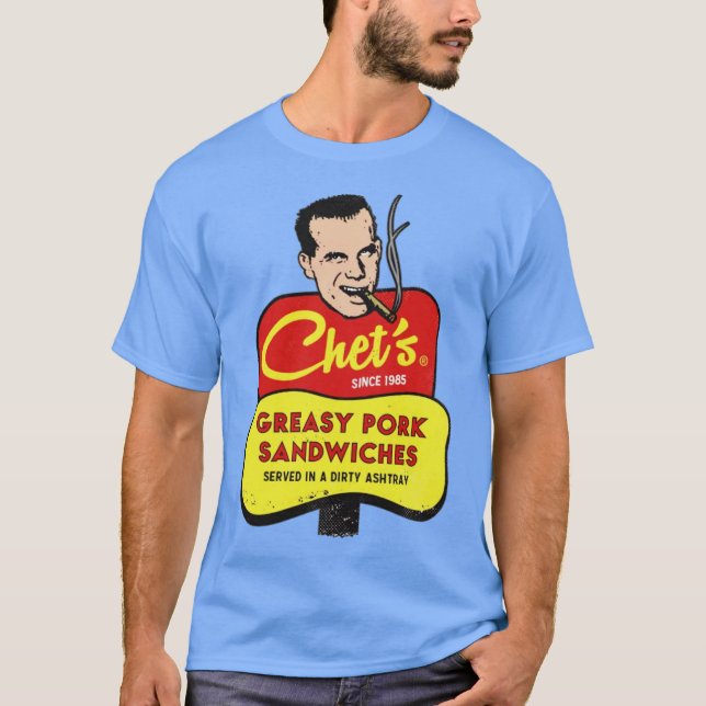 T-shirt Sandwiches au porc gras de Chet (Devant)