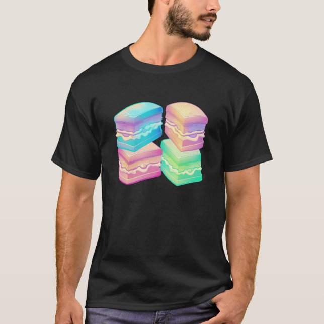 T-shirt Sandwiches Vaporwave Retrowave Aesthetic (Devant)