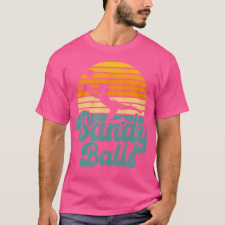 T-shirt Sandy Balls Funny Beach Volleyball Lecteur Entraîn