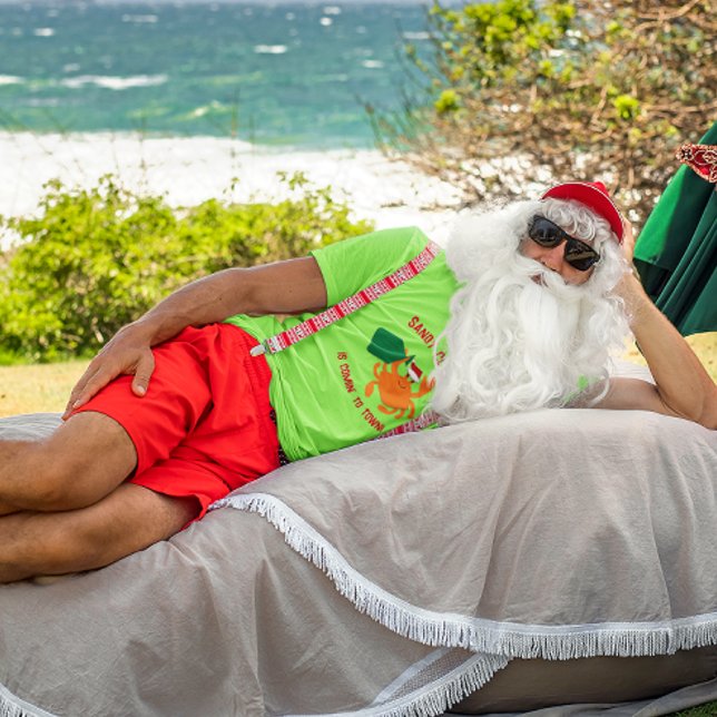 T-shirt Sandy Claws arrive en ville (Créateur téléchargé)