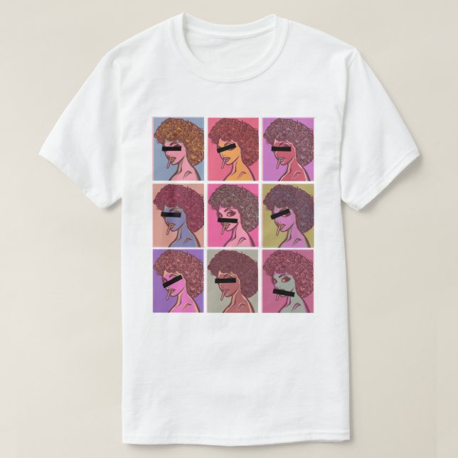 T-shirt Sandy is a smoker. (Design devant)