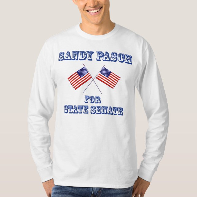 T-shirt Sandy Pasch pour le sénat d'État (Devant)