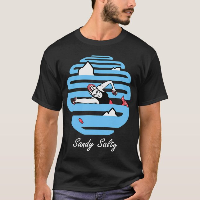T-shirt Sandy Salty - Sirène (Devant)