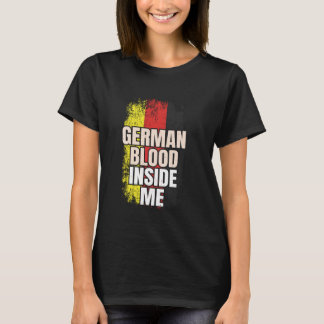 T-shirt Sang allemand en moi Drapeau de l'Allemagne