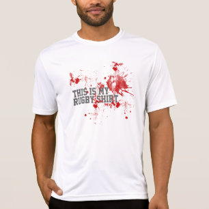 T-shirt Sang de rugby