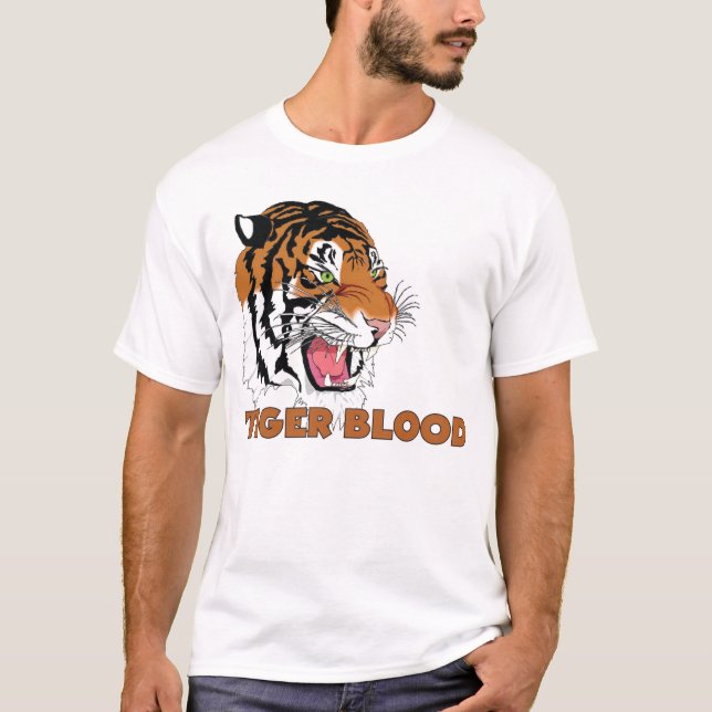 T-shirt sang de tigre (Devant)