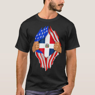 T-shirt Sang dominicain en moi Chemise République Dominica