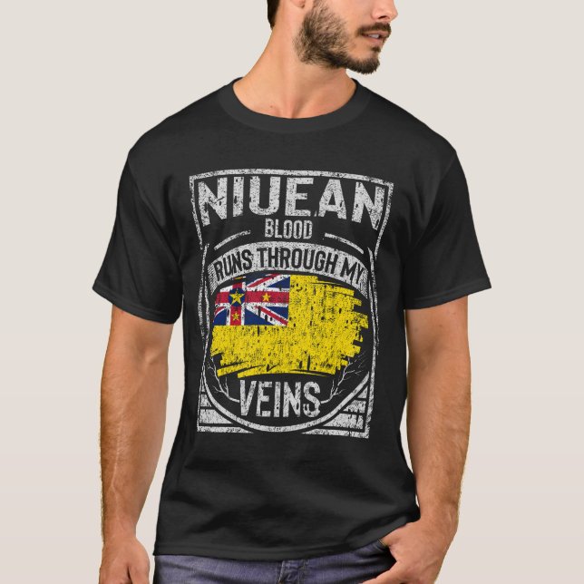 T-shirt Sang Niuéen Traverse Mes Veines (Devant)