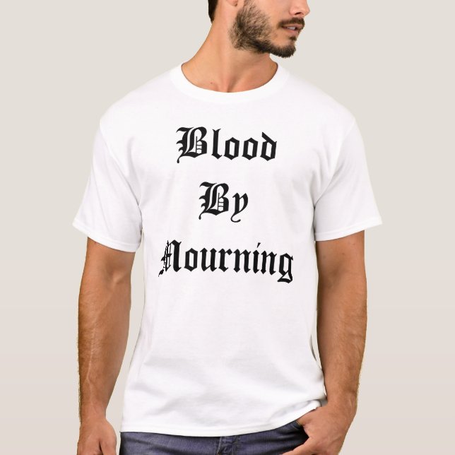 T-shirt Sang par 2 de deuil (Devant)