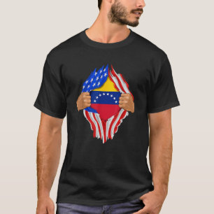 T-shirt Sang vénézuélien en moi Venezuela Drapeau cadeau