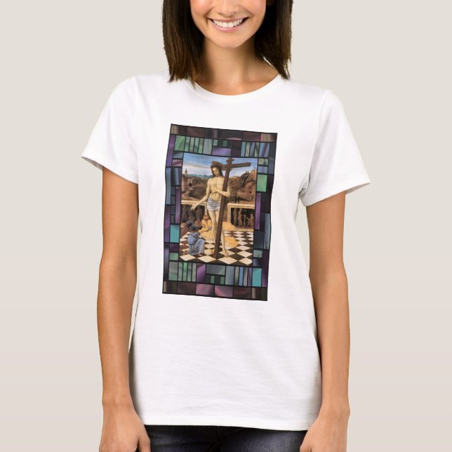T-shirt Sang vintage De L'Art Religieux Rédempteur (Devant)