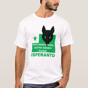 T-shirt Ŝanĝas de mienon d'espéranto/"de Vulpo,… "