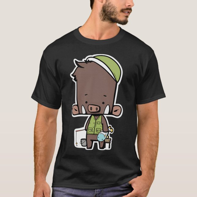 T-shirt Sanglier Pêcheur (Devant)