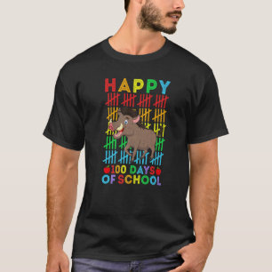 T-shirt Sangliers Professeur Élève Heureux 100 Jours d'Éco