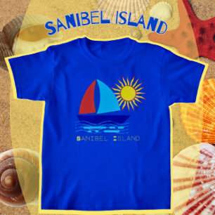 T-shirt Sanibel Island Bateau à voile et vacances soleil