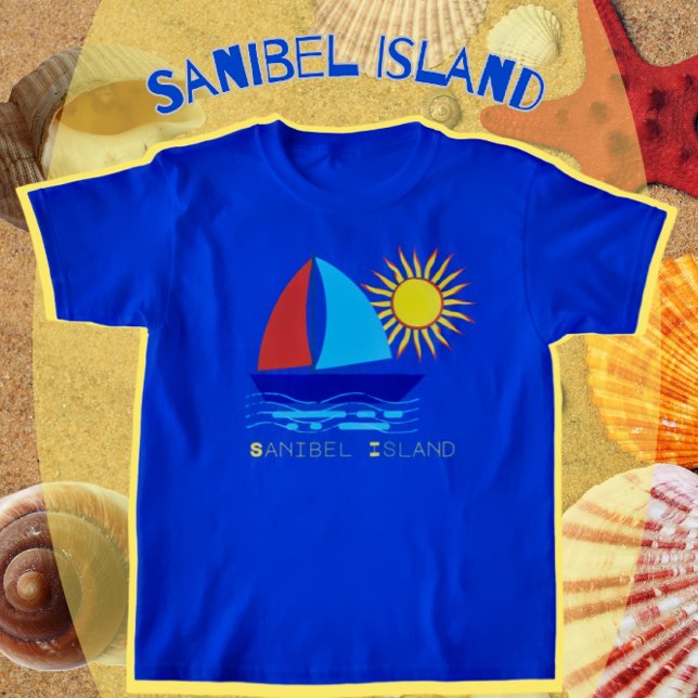 T-shirt Sanibel Island Bateau à voile et vacances soleil (Créateur téléchargé)