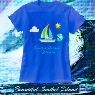 T-shirt Sanibel Island FL Sailboat et Sun