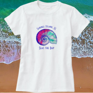 T-shirt Sanibel Island Florida Pretty Seashell