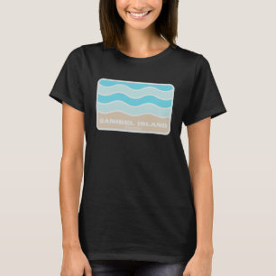 T-shirt Sanibel Island Florida Retro FL Waves Beach Souven