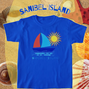 T-shirt Sanibel Island Sailboat et Sunshine Vacances T-Sh