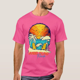 T-shirt Sanibel Island Sunset Floride Vacances Couples Fam