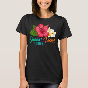 T-shirt Sanibel Island Vacances Floride Hibiscus tropical