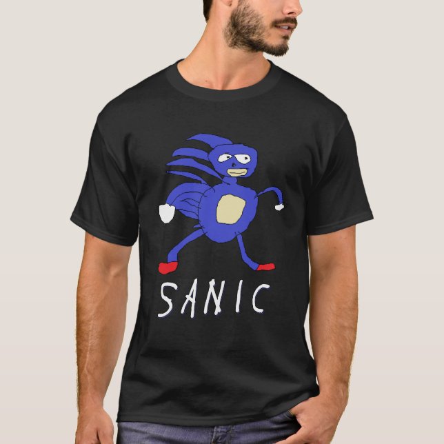 T-shirt Sanic Meme Fast Funny Hog (Devant)