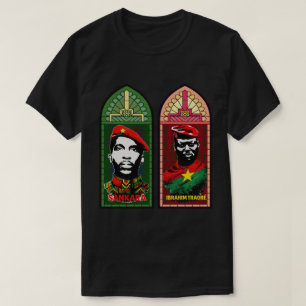 T-shirt Sankara, Ibrahim Traore Vitrail Panafricain