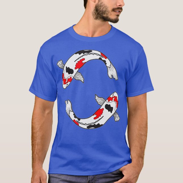 T-shirt Sanke Koi Fish Design pour les propriétaires de Ko (Devant)