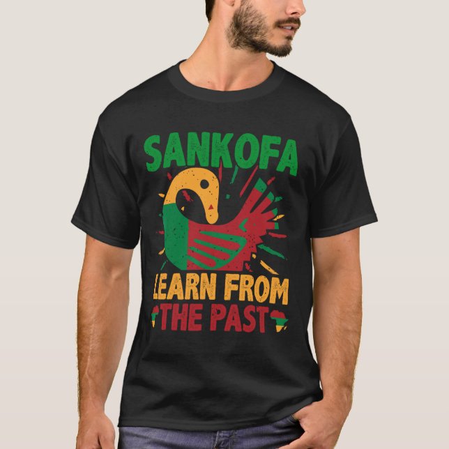 T-shirt Sankofa Symbol And Adinkra Ghana For Black History (Devant)