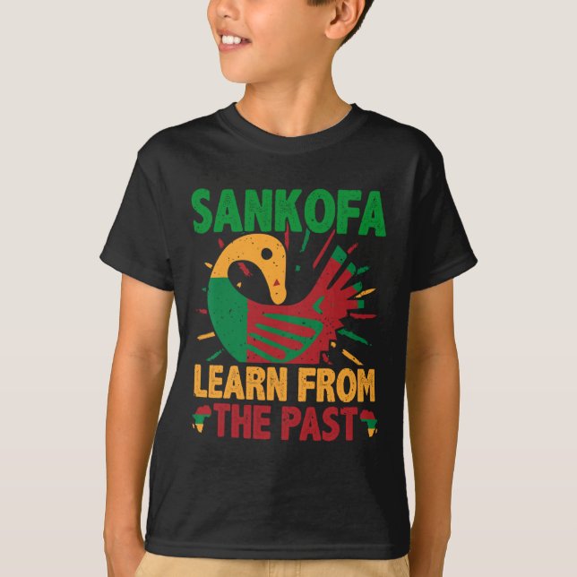 T-shirt Sankofa Symbol And Adinkra Ghana For Black History (Devant)