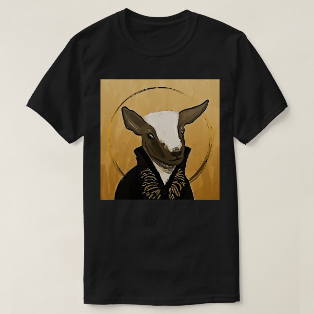 T-shirt Sankt Milo Ombre et chèvre os (Design devant)